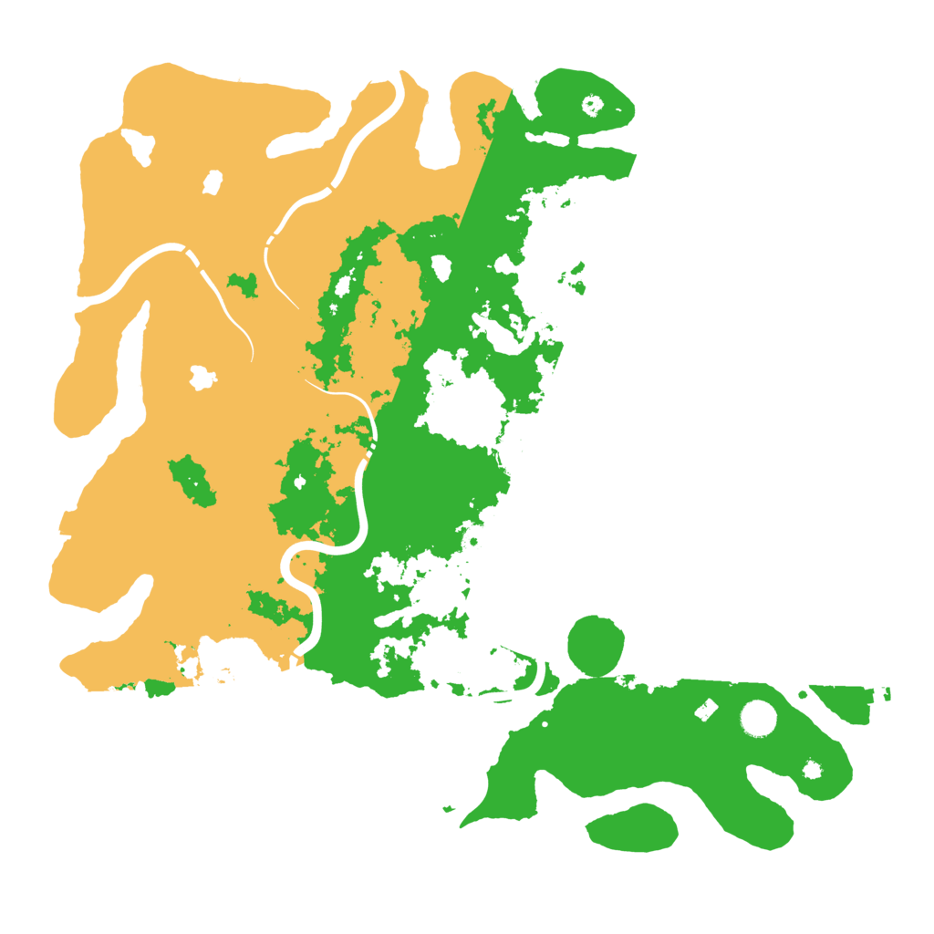Biome Rust Map: Procedural Map, Size: 4500, Seed: 178450125