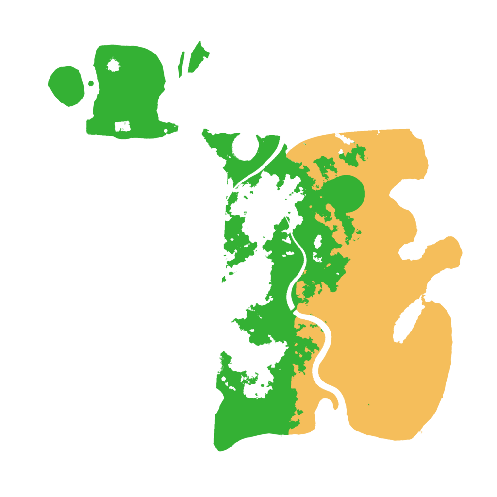 Biome Rust Map: Procedural Map, Size: 3500, Seed: 577355129