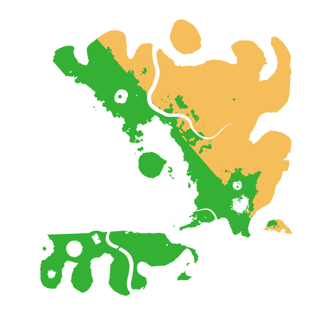 Biome Rust Map: Procedural Map, Size: 3500, Seed: 4293124