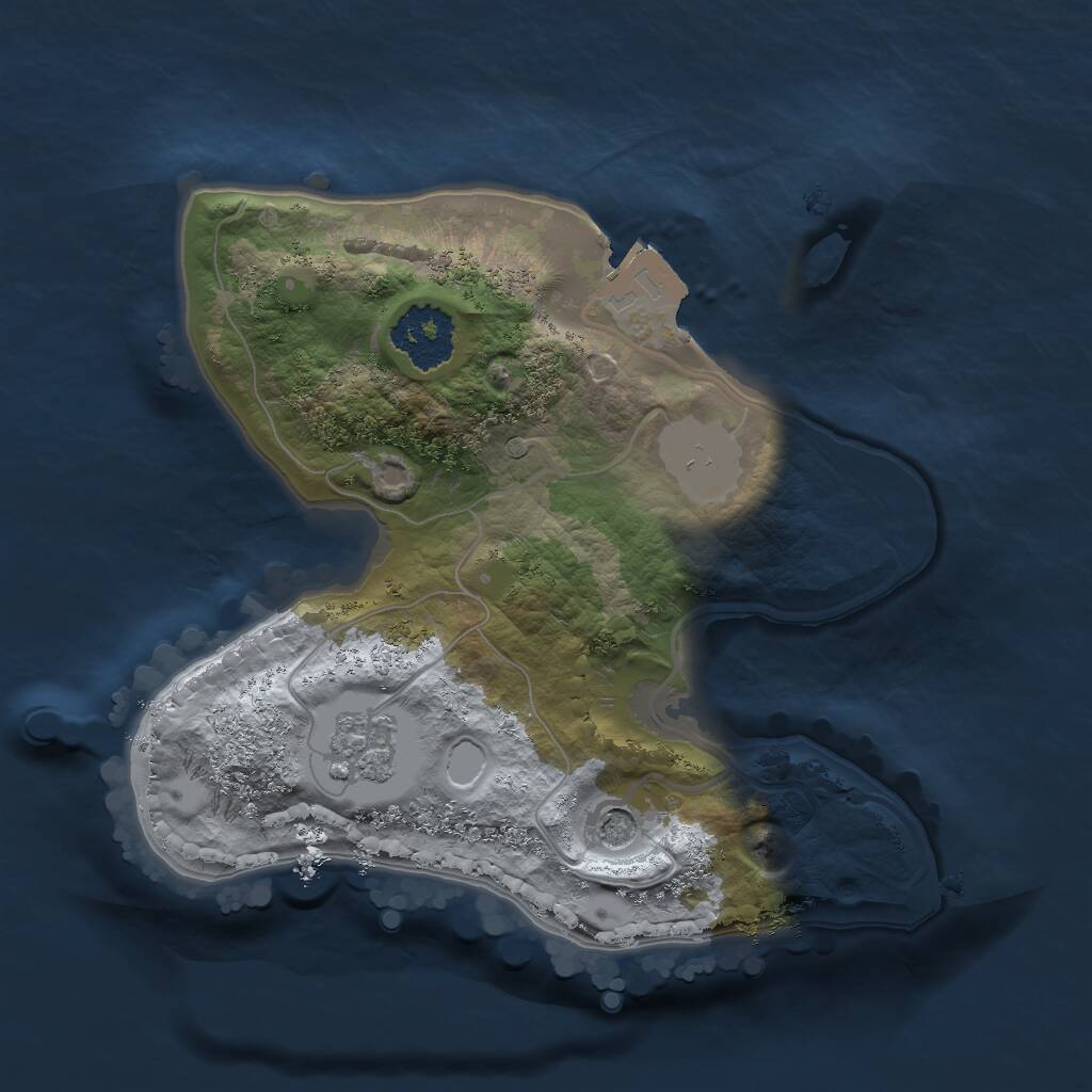 Rust Map: Procedural Map, Size: 1750, Seed: 418151252, 3 Monuments