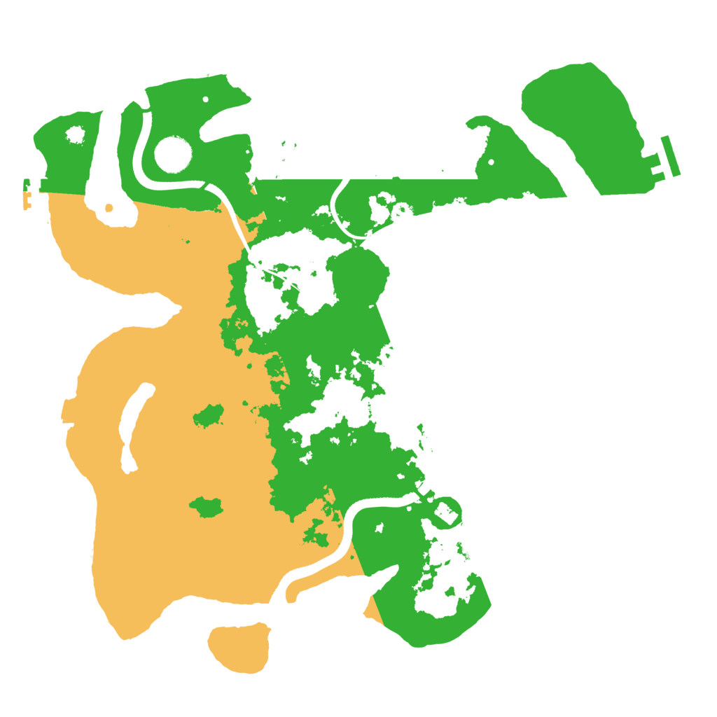 Biome Rust Map: Procedural Map, Size: 3500, Seed: 122335