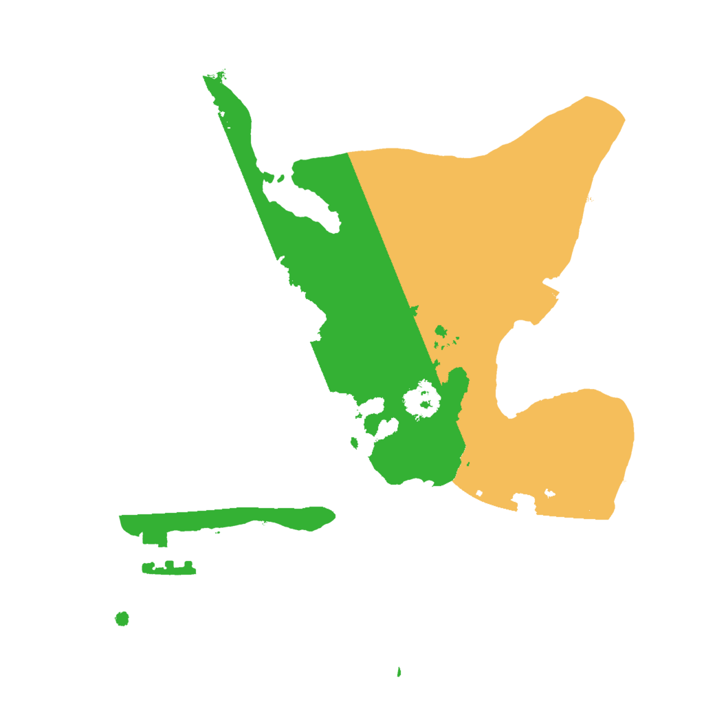 Biome Rust Map: Procedural Map, Size: 2000, Seed: 55278827