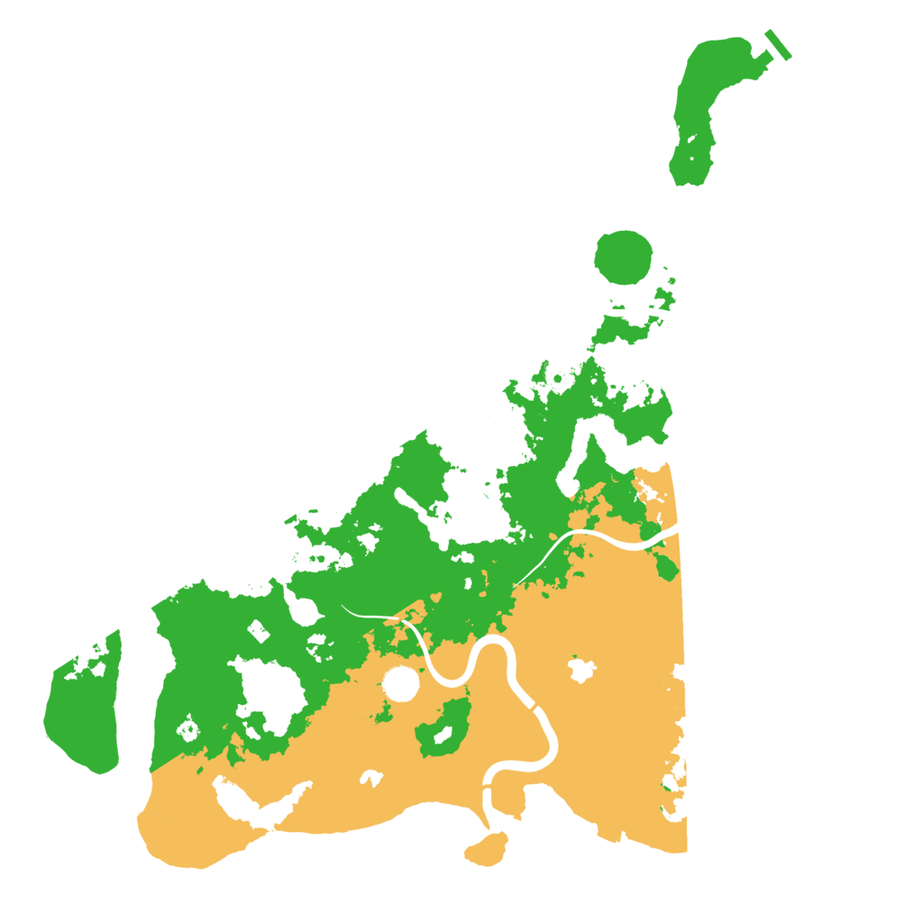 Biome Rust Map: Procedural Map, Size: 4500, Seed: 548017358