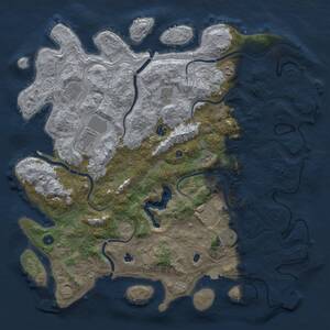 Thumbnail Rust Map: Procedural Map, Size: 4800, Seed: 976200443, 15 Monuments