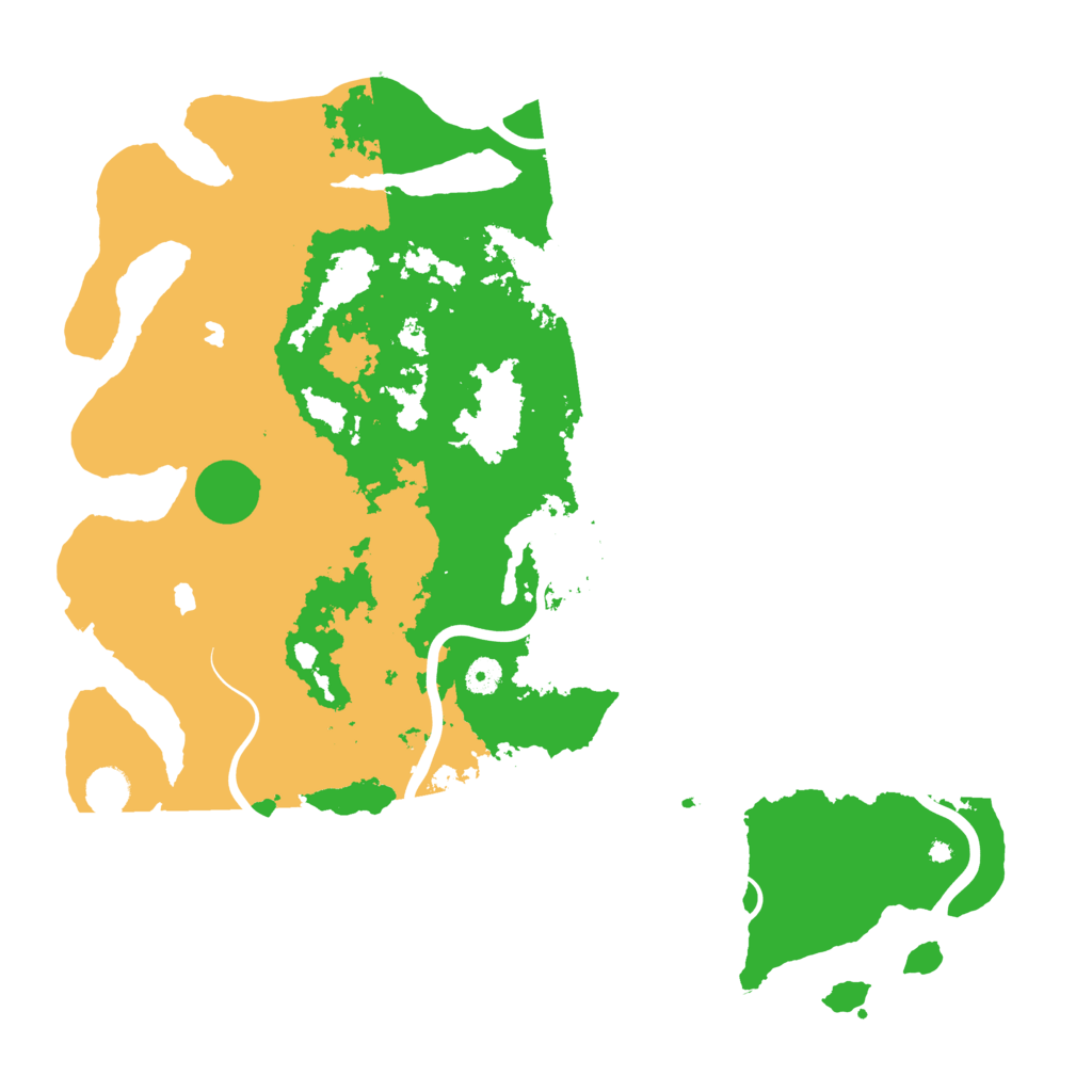 Biome Rust Map: Procedural Map, Size: 4500, Seed: 1290629548