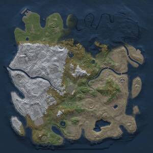 Thumbnail Rust Map: Procedural Map, Size: 4250, Seed: 84556946, 17 Monuments