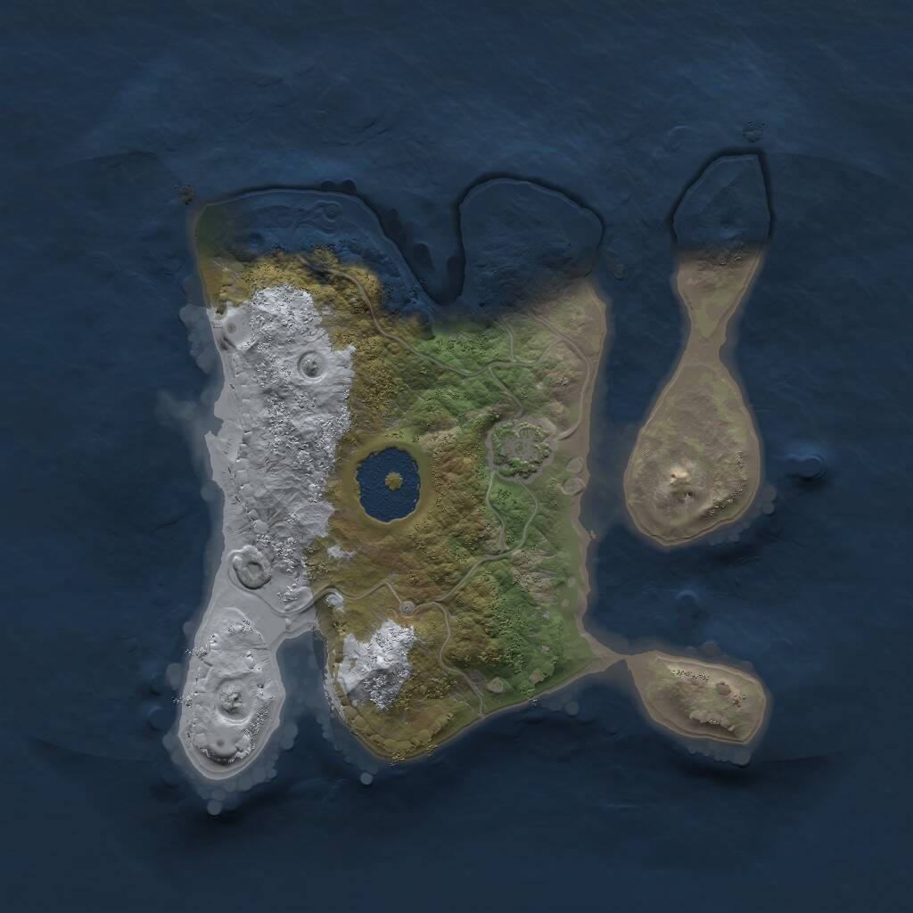Rust Map: Procedural Map, Size: 2000, Seed: 37559948, 2 Monuments