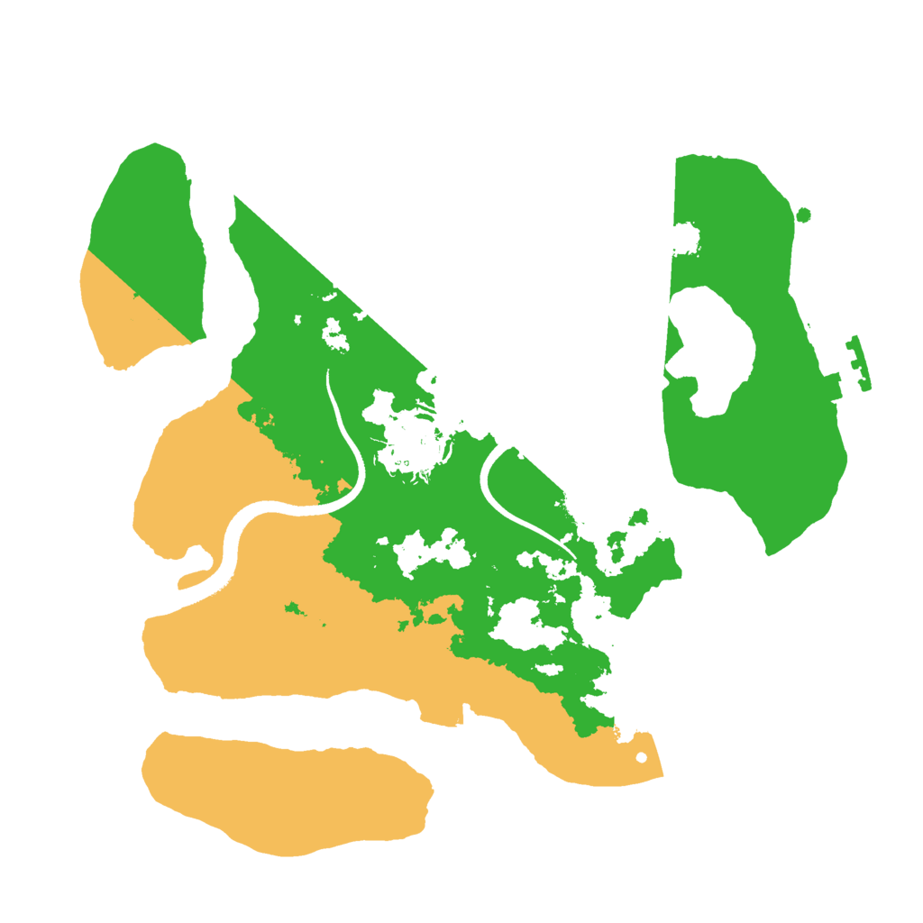 Biome Rust Map: Procedural Map, Size: 2501, Seed: 220919520