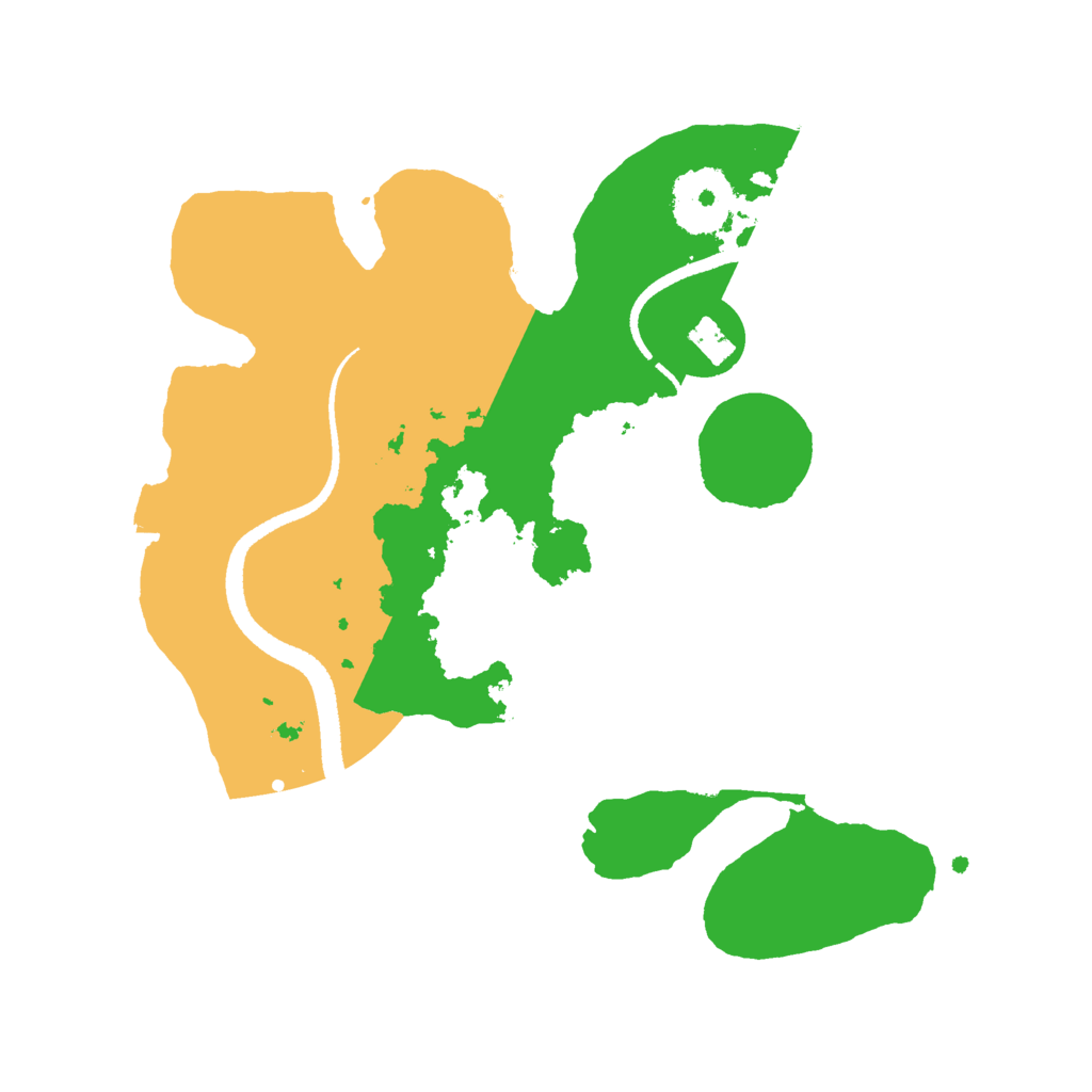 Biome Rust Map: Procedural Map, Size: 2600, Seed: 408632393