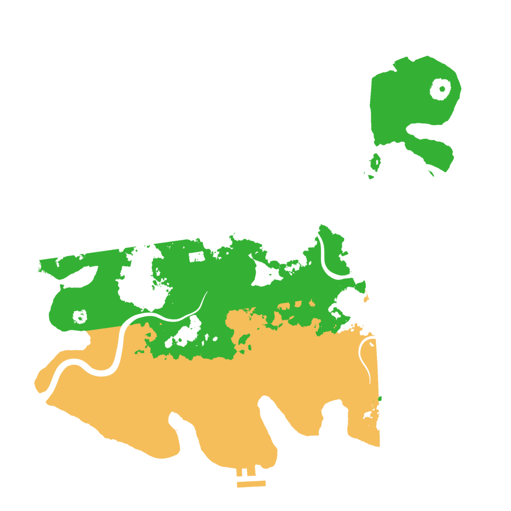Biome Rust Map: Procedural Map, Size: 3600, Seed: 318096