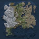Thumbnail Rust Map: Procedural Map, Size: 4050, Seed: 89677525, 13 Monuments