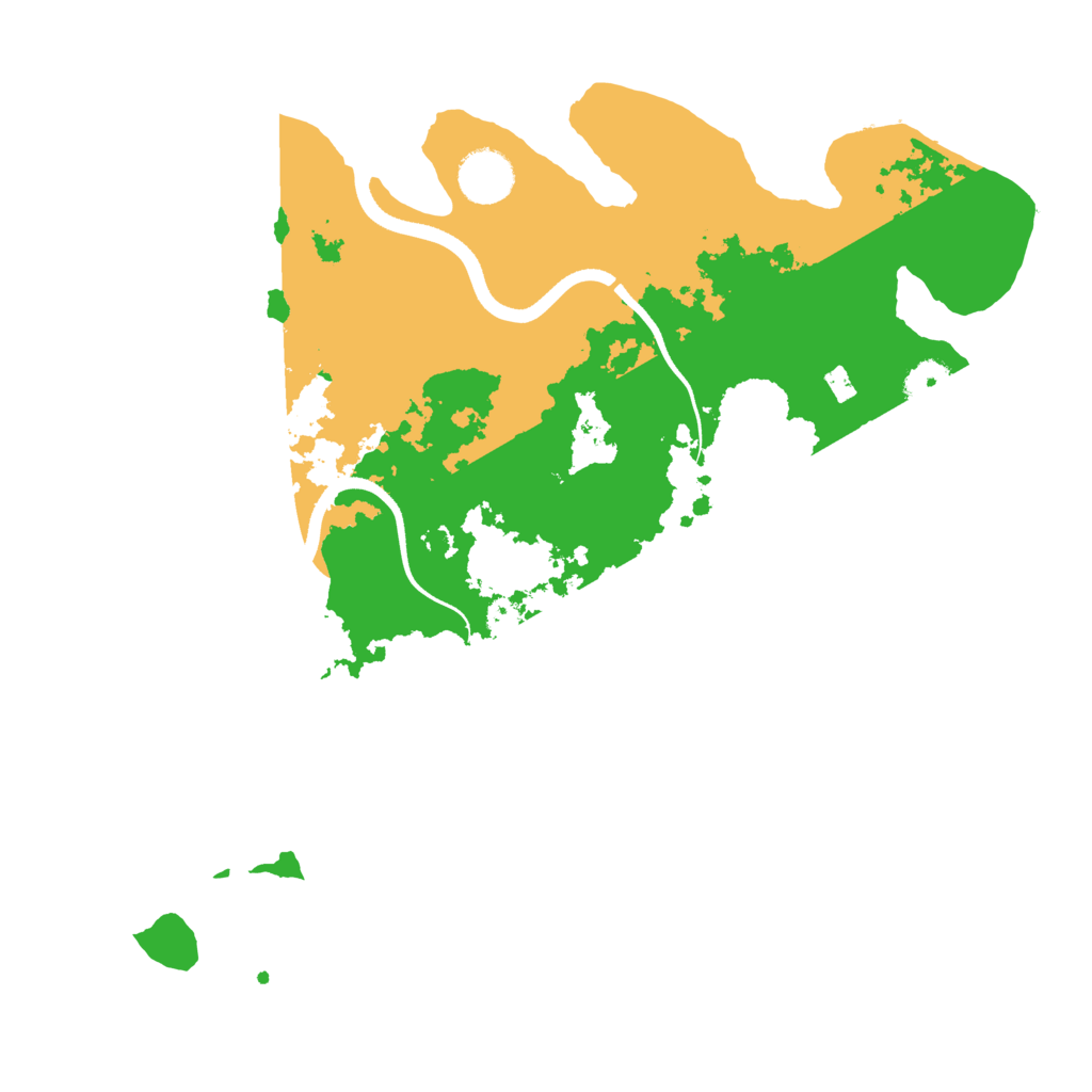 Biome Rust Map: Procedural Map, Size: 3500, Seed: 70452923