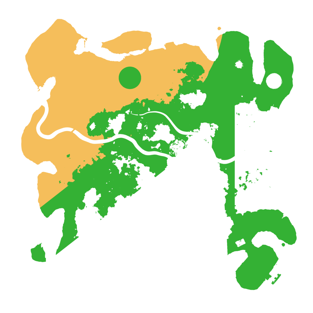Biome Rust Map: Procedural Map, Size: 3700, Seed: 287507807