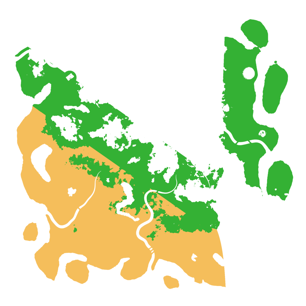 Biome Rust Map: Procedural Map, Size: 4500, Seed: 32323