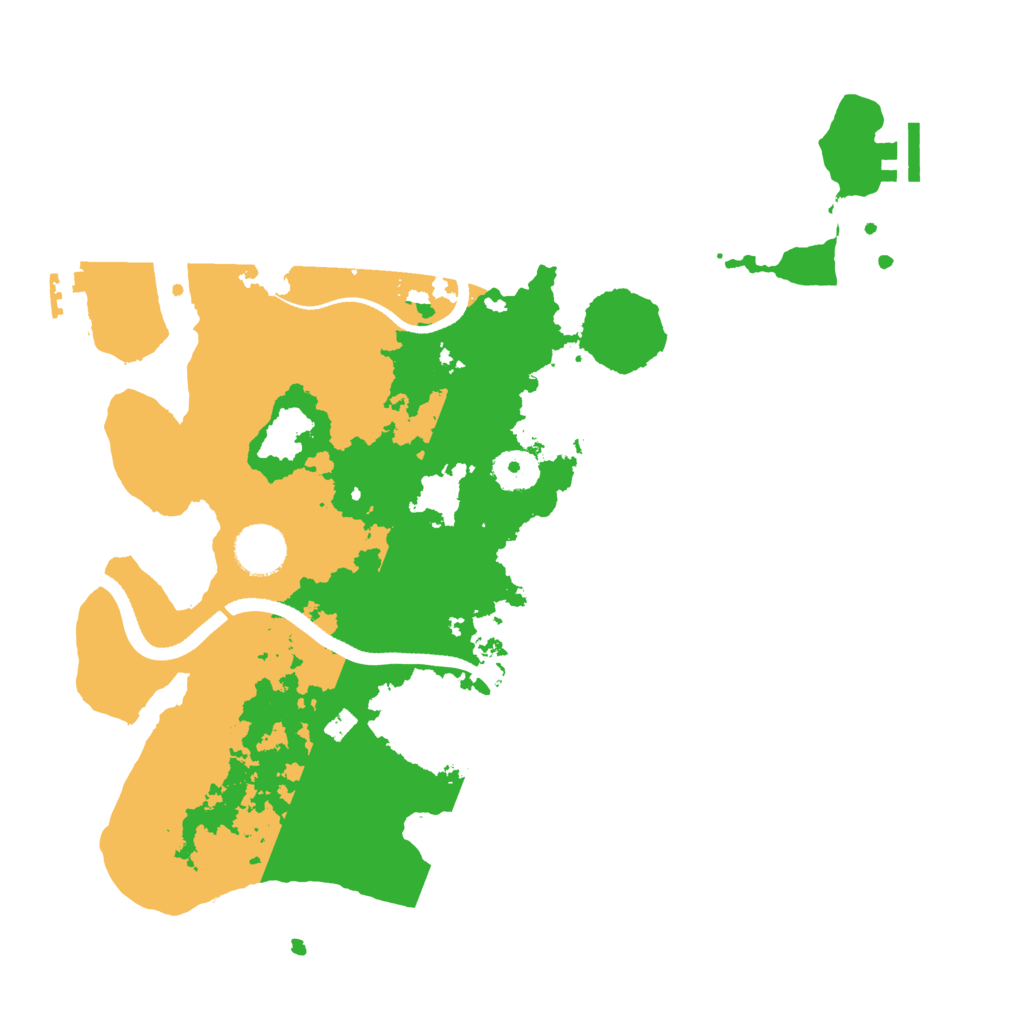 Biome Rust Map: Procedural Map, Size: 3500, Seed: 19977661