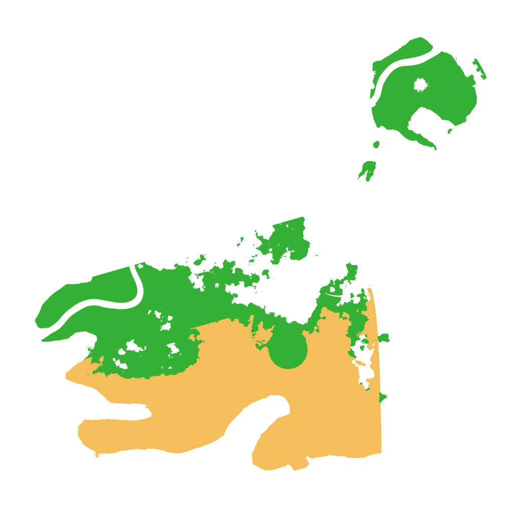 Biome Rust Map: Procedural Map, Size: 3500, Seed: 2322