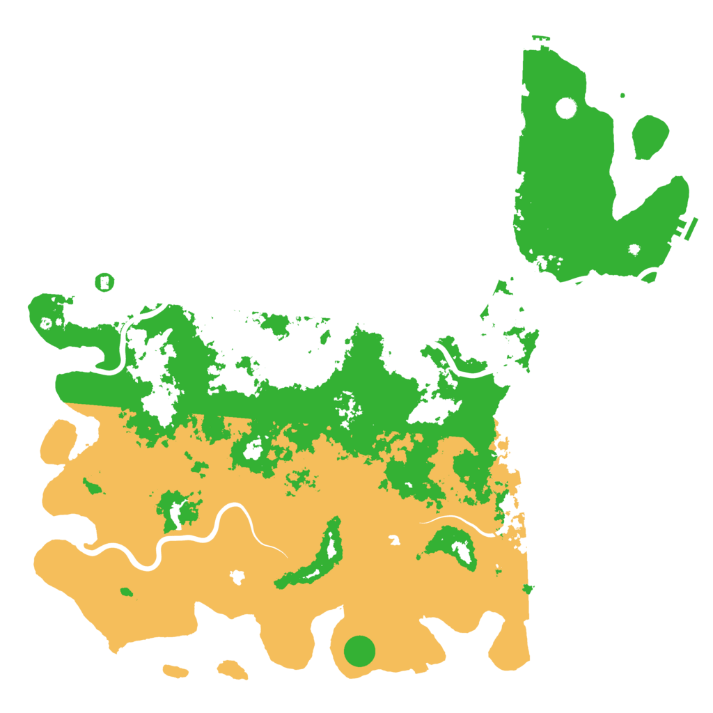 Biome Rust Map: Procedural Map, Size: 6000, Seed: 96369467