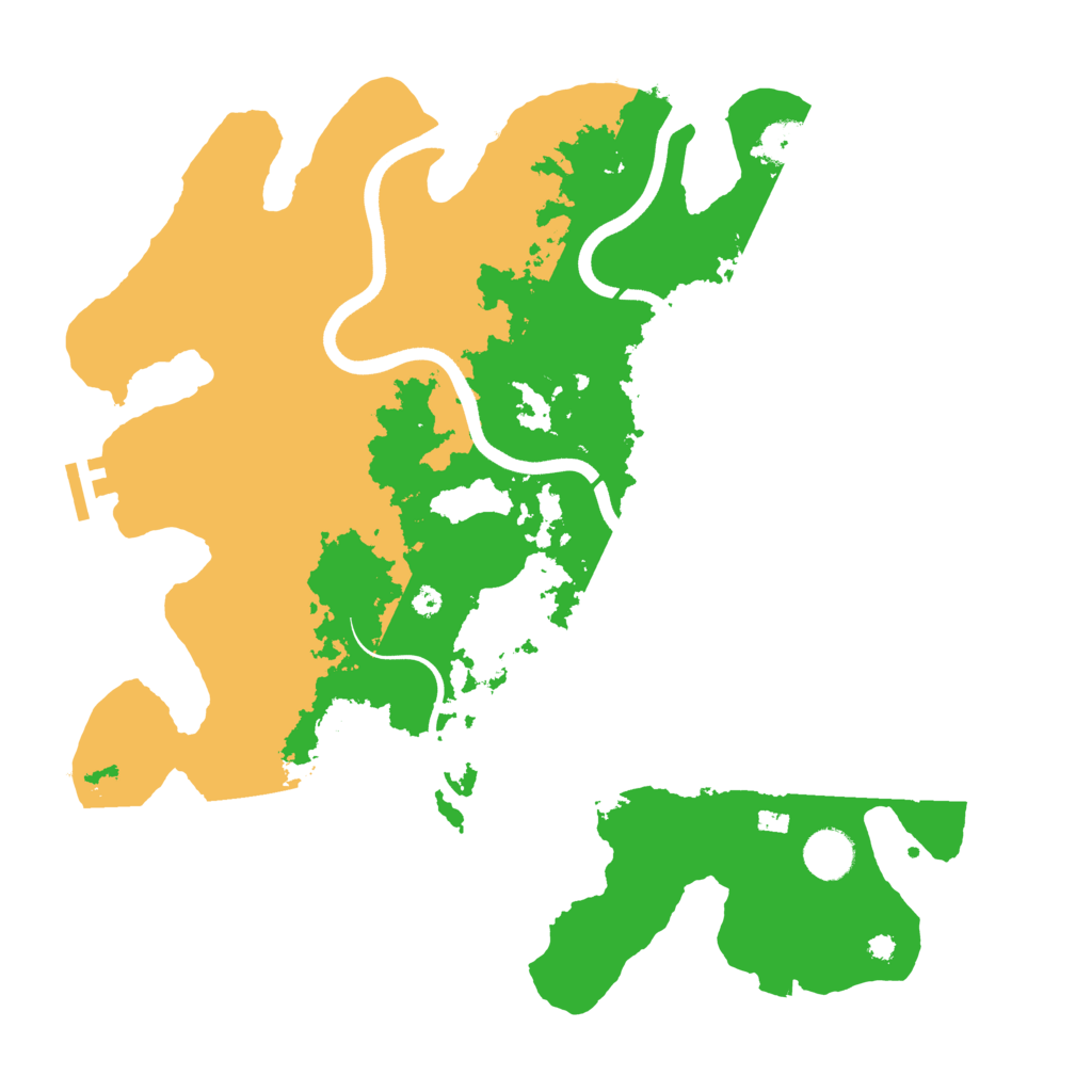 Biome Rust Map: Procedural Map, Size: 3800, Seed: 304699648