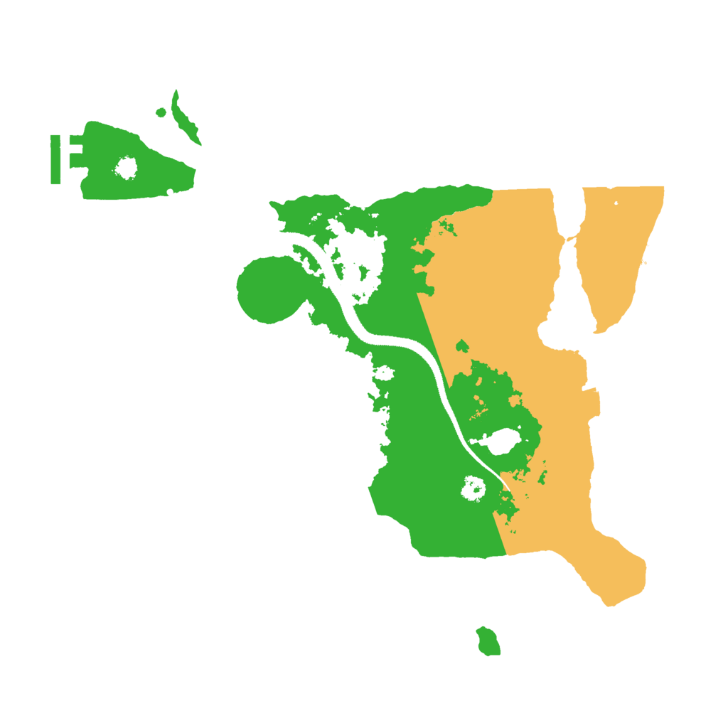 Biome Rust Map: Procedural Map, Size: 3000, Seed: 748596