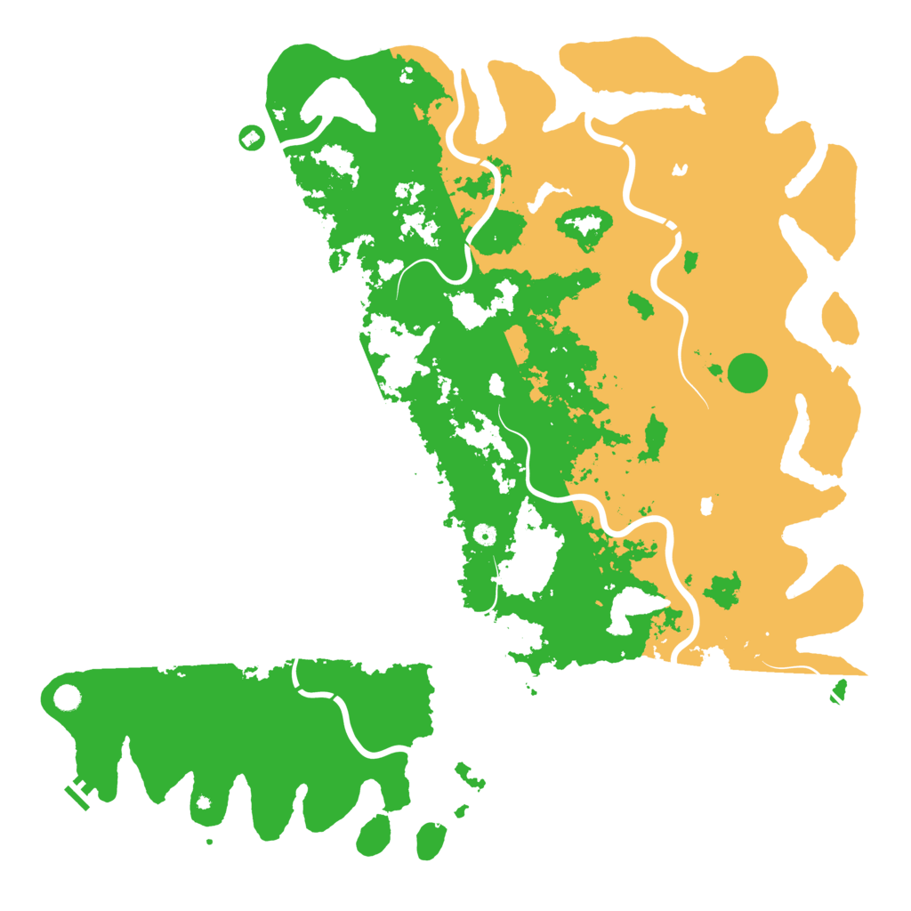 Biome Rust Map: Procedural Map, Size: 6000, Seed: 464610973