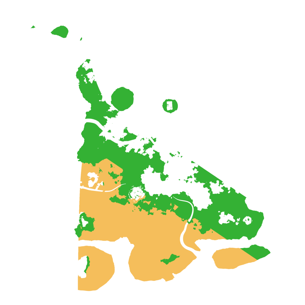 Biome Rust Map: Procedural Map, Size: 3700, Seed: 82124935
