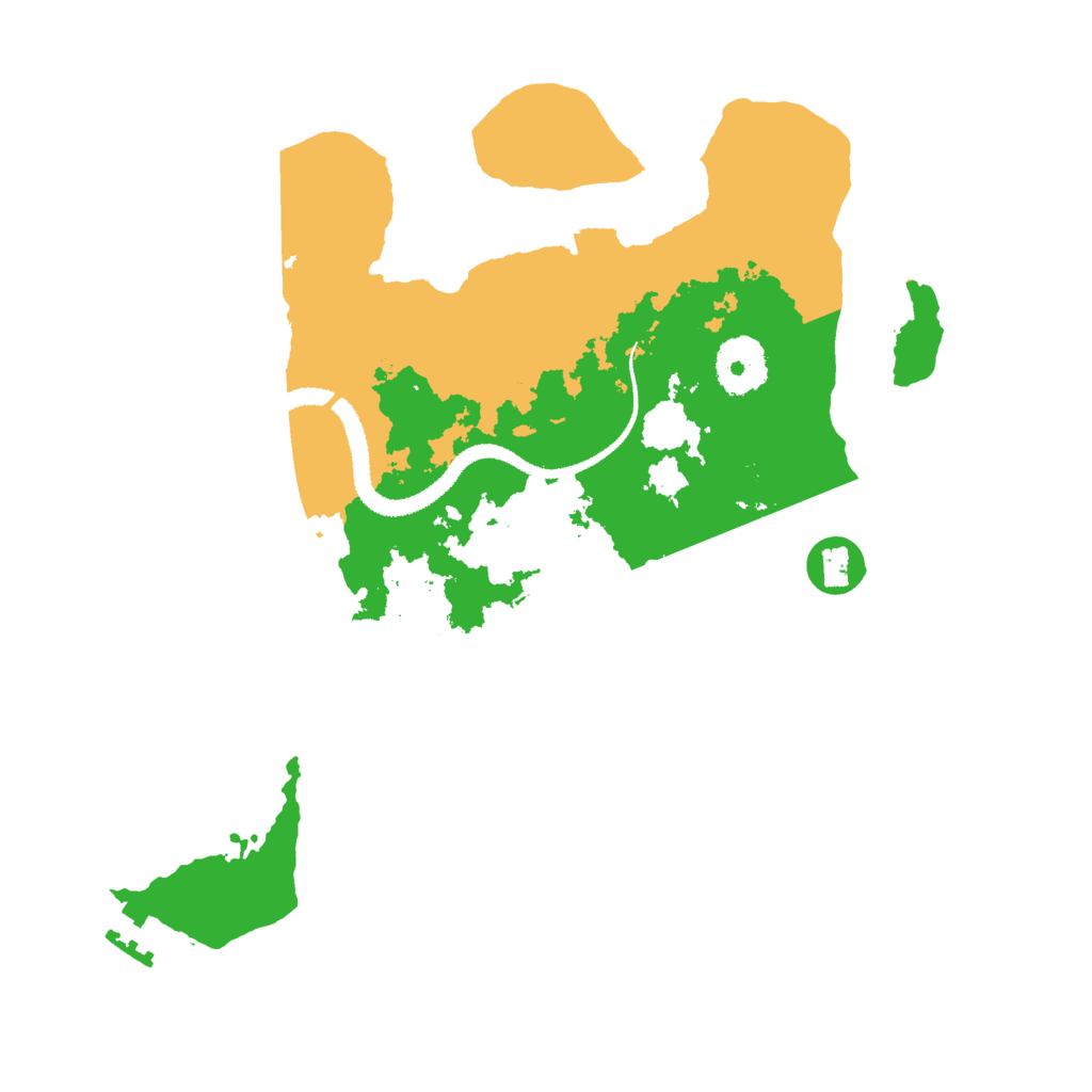 Biome Rust Map: Procedural Map, Size: 3000, Seed: 55644