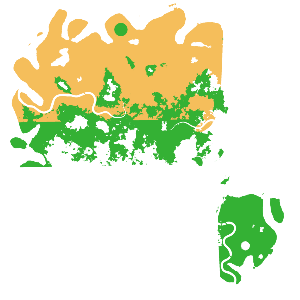 Biome Rust Map: Procedural Map, Size: 6000, Seed: 1050264368