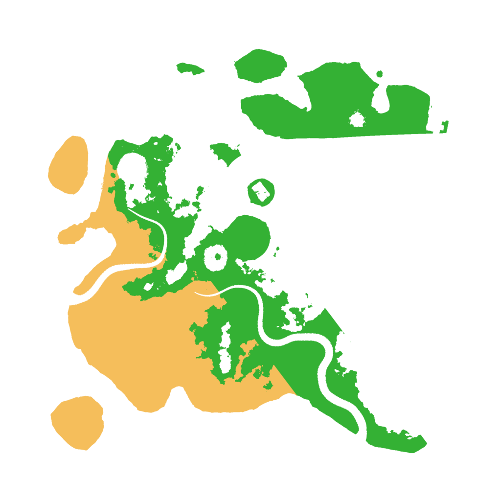 Biome Rust Map: Procedural Map, Size: 3000, Seed: 7162495