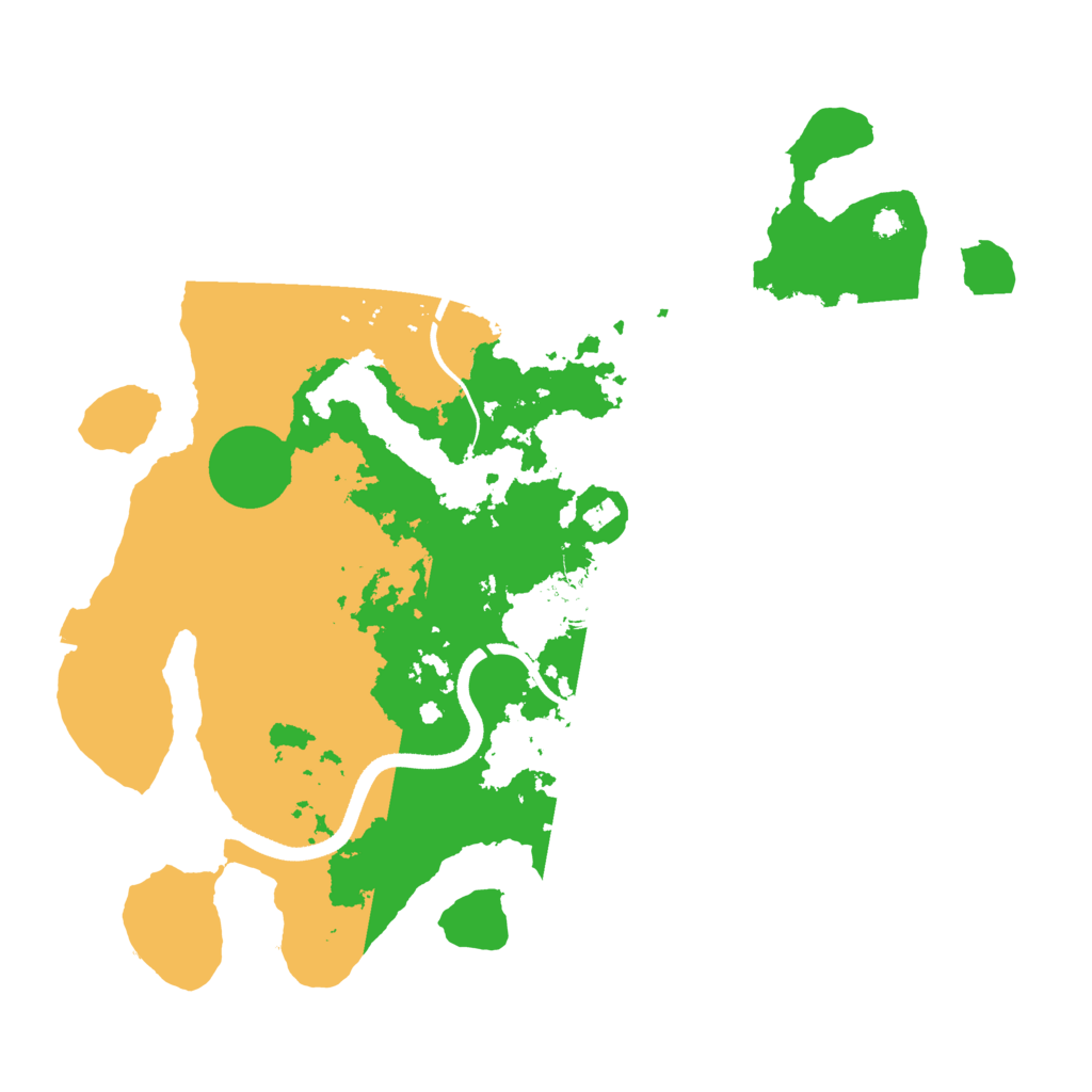 Biome Rust Map: Procedural Map, Size: 3500, Seed: 479815033