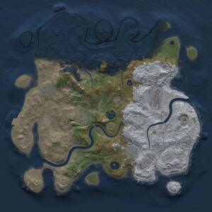 Thumbnail Rust Map: Procedural Map, Size: 3500, Seed: 479815033, 11 Monuments
