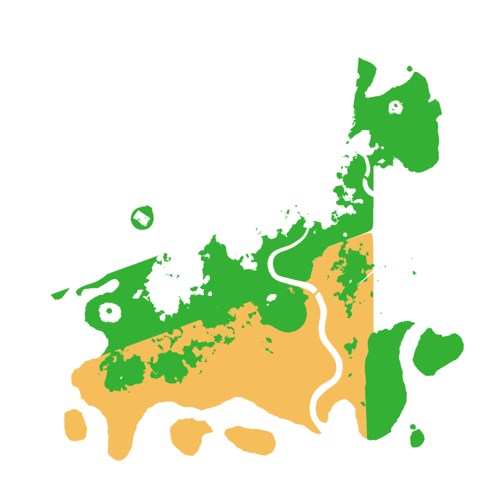 Biome Rust Map: Procedural Map, Size: 3500, Seed: 573570214