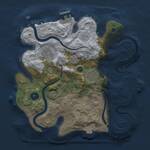 Thumbnail Rust Map: Procedural Map, Size: 2800, Seed: 652896573, 9 Monuments