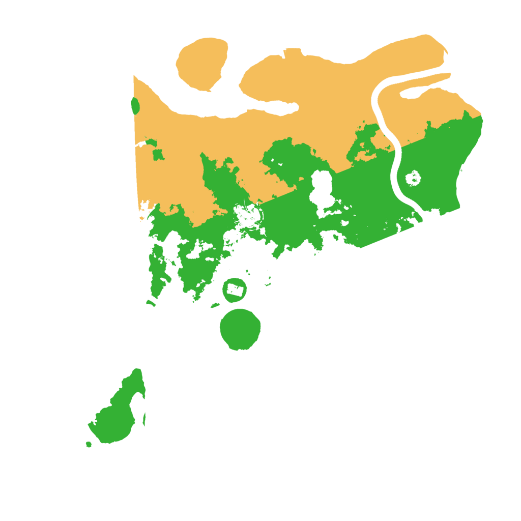 Biome Rust Map: Procedural Map, Size: 3500, Seed: 52331