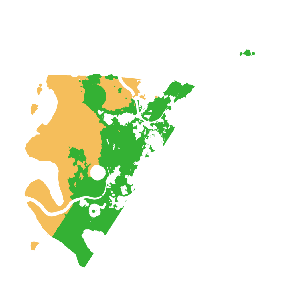Biome Rust Map: Procedural Map, Size: 3500, Seed: 4113831
