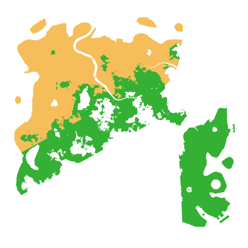 Biome Rust Map: Procedural Map, Size: 4500, Seed: 300257063