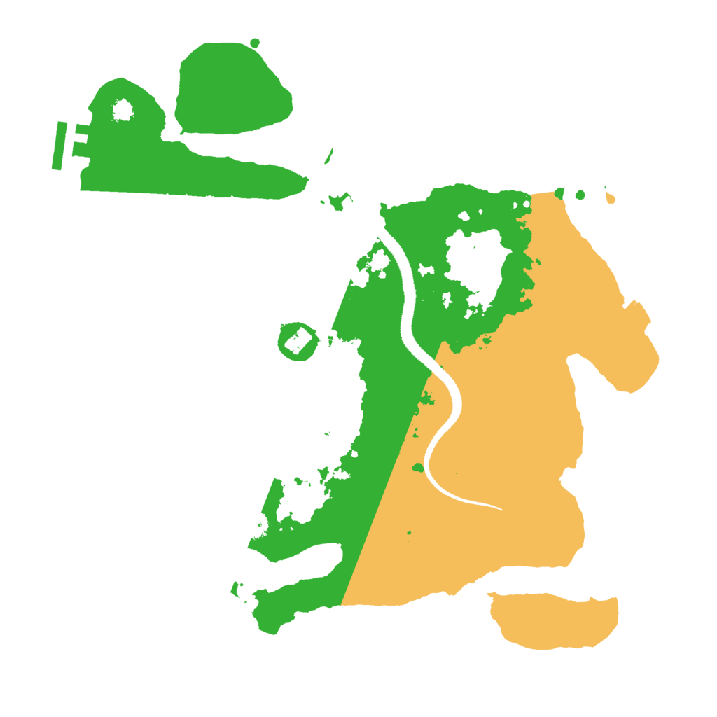 Biome Rust Map: Procedural Map, Size: 3000, Seed: 100816523