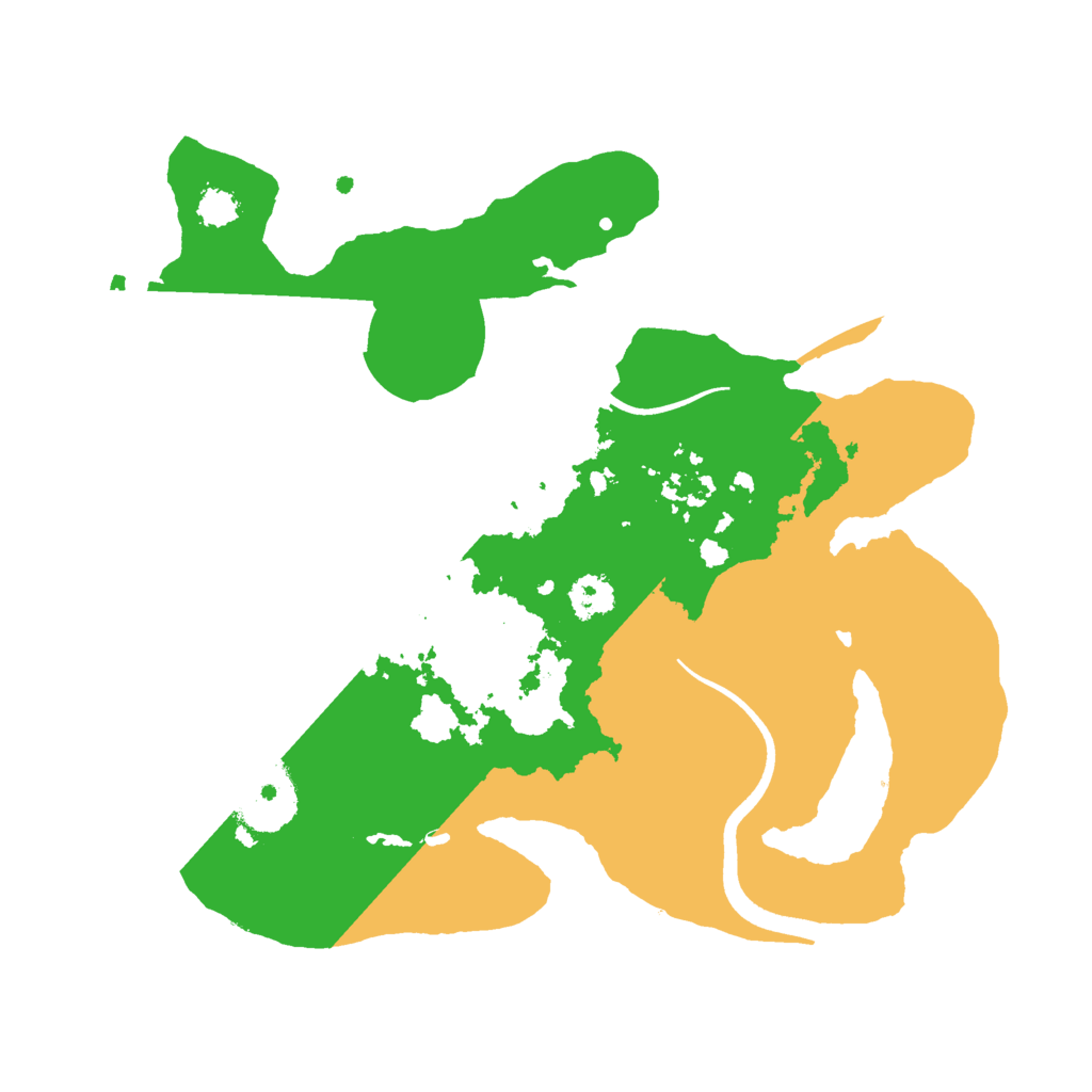 Biome Rust Map: Procedural Map, Size: 2500, Seed: 139497469