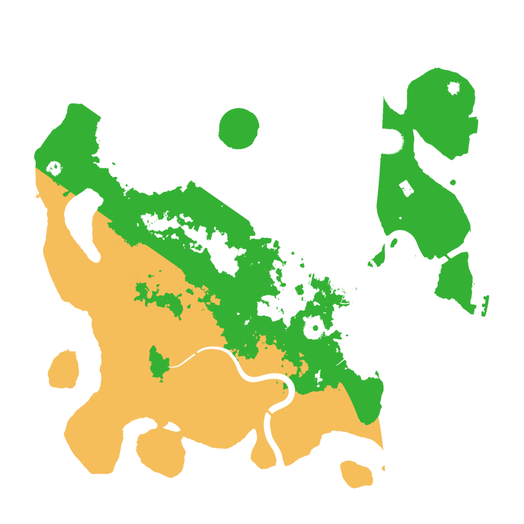 Biome Rust Map: Procedural Map, Size: 3700, Seed: 32323