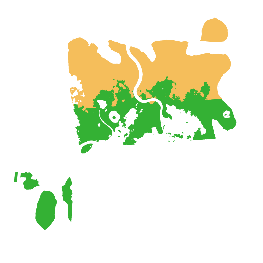 Biome Rust Map: Procedural Map, Size: 3500, Seed: 185736