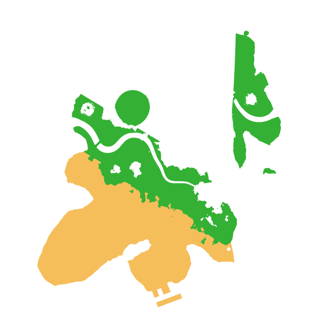 Biome Rust Map: Procedural Map, Size: 2500, Seed: 85178101