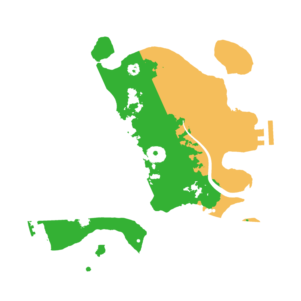 Biome Rust Map: Procedural Map, Size: 2500, Seed: 11964826