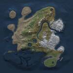 Thumbnail Rust Map: Procedural Map, Size: 2750, Seed: 1875325, 7 Monuments