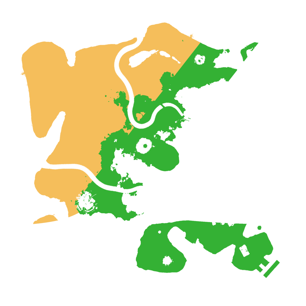 Biome Rust Map: Procedural Map, Size: 3000, Seed: 41351224