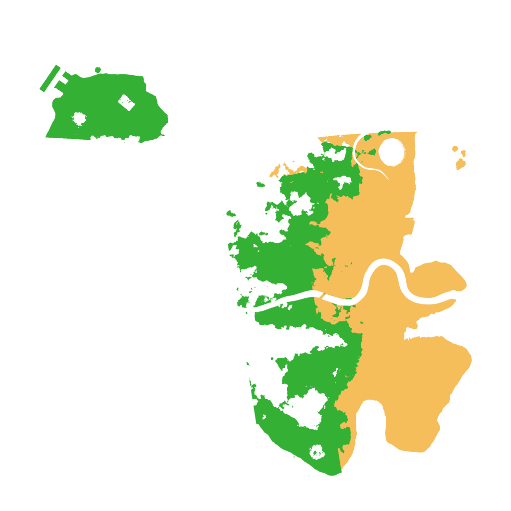Biome Rust Map: Procedural Map, Size: 3500, Seed: 1051432967