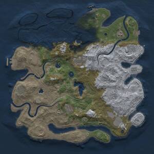 Thumbnail Rust Map: Procedural Map, Size: 4250, Seed: 700624598, 17 Monuments