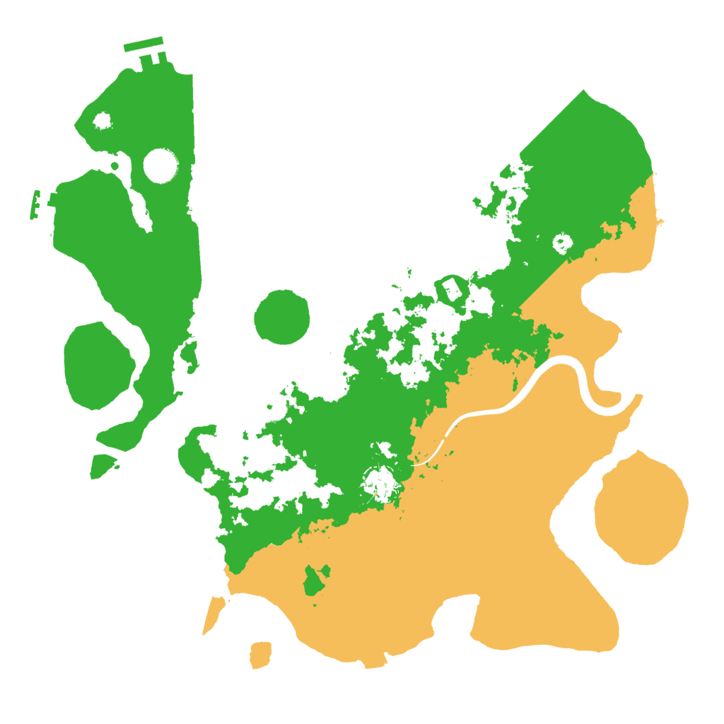 Biome Rust Map: Procedural Map, Size: 3700, Seed: 164988205