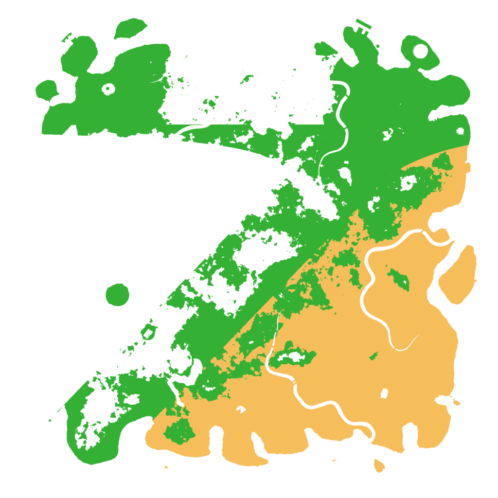Biome Rust Map: Procedural Map, Size: 6000, Seed: 811061001