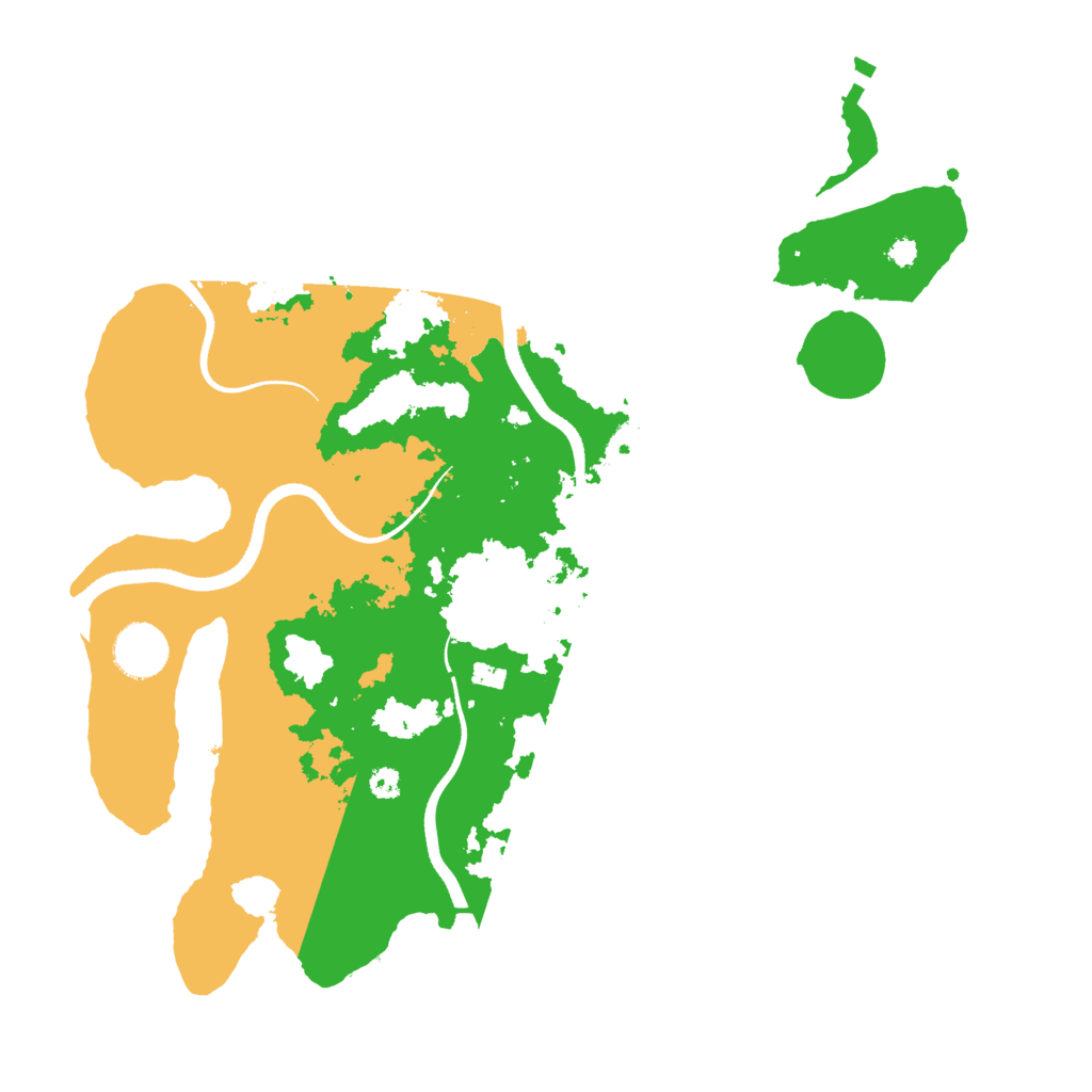 Biome Rust Map: Procedural Map, Size: 3500, Seed: 606164891