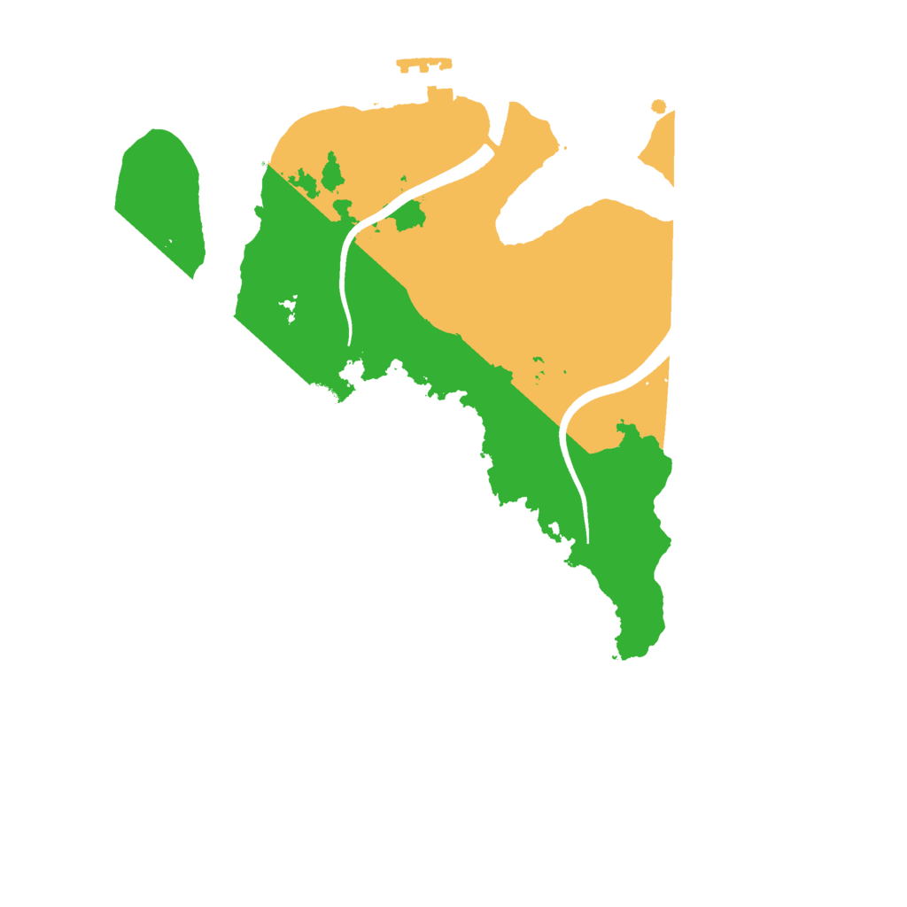 Biome Rust Map: Procedural Map, Size: 2500, Seed: 51000