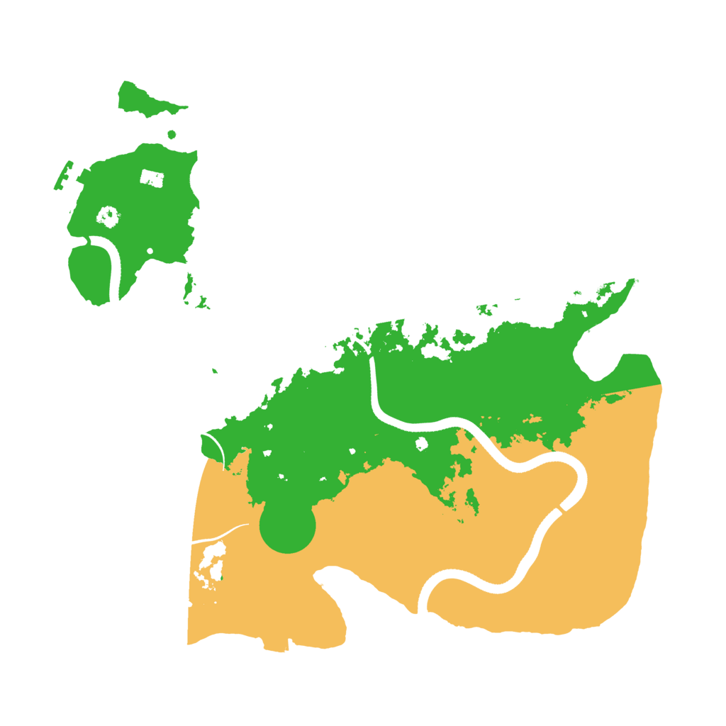 Biome Rust Map: Procedural Map, Size: 3400, Seed: 14885269